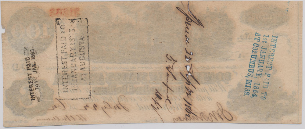 Virginia Confederate 100 Dollar_Back